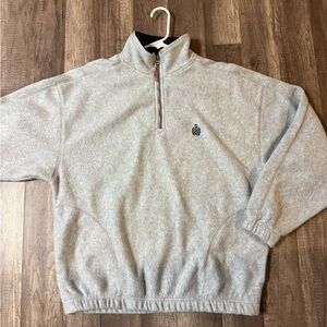 Bugle Boy Light Gray Half-Zip Jacket